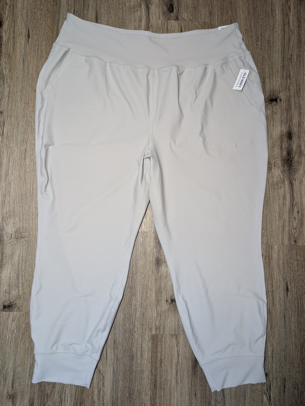 Old Navy Light Gray Women’s High-rise Ankle Jogger Track Pants Women's Plus 3X
